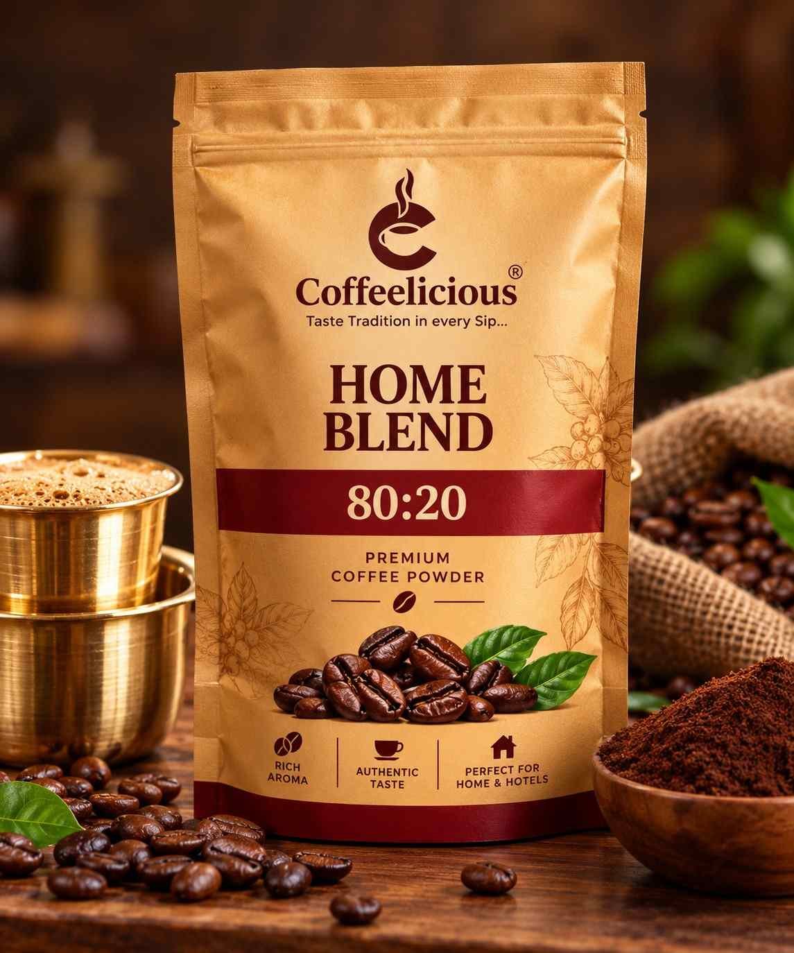 Coffeelicious Home Blend Coffee Pouch-100kb