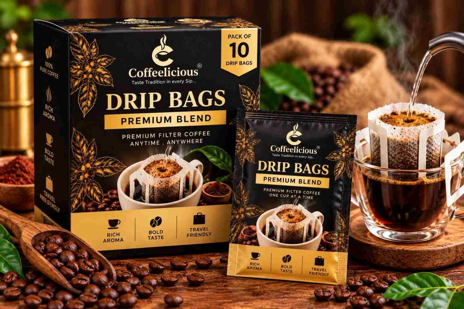 Premium Coffeelicious Drip Bags-100kb